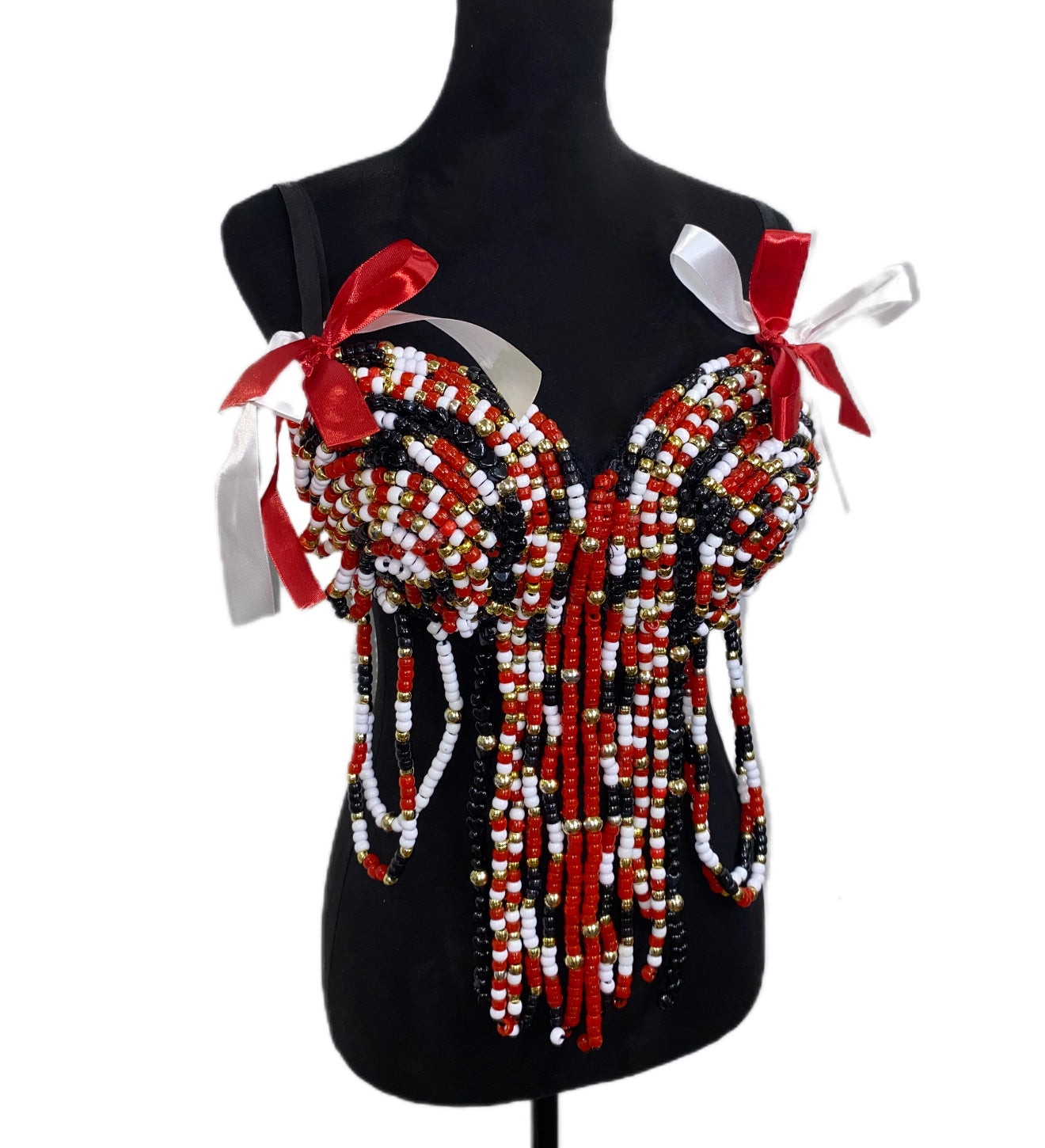 Custom Beaded Bra with Loops