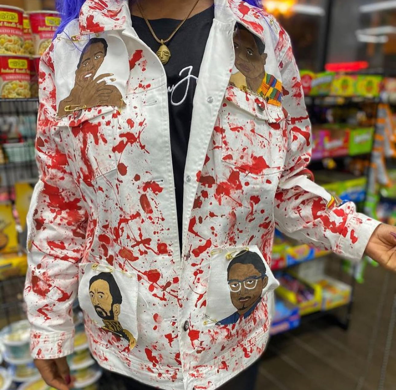 Freestyle Painted Denim Jacket