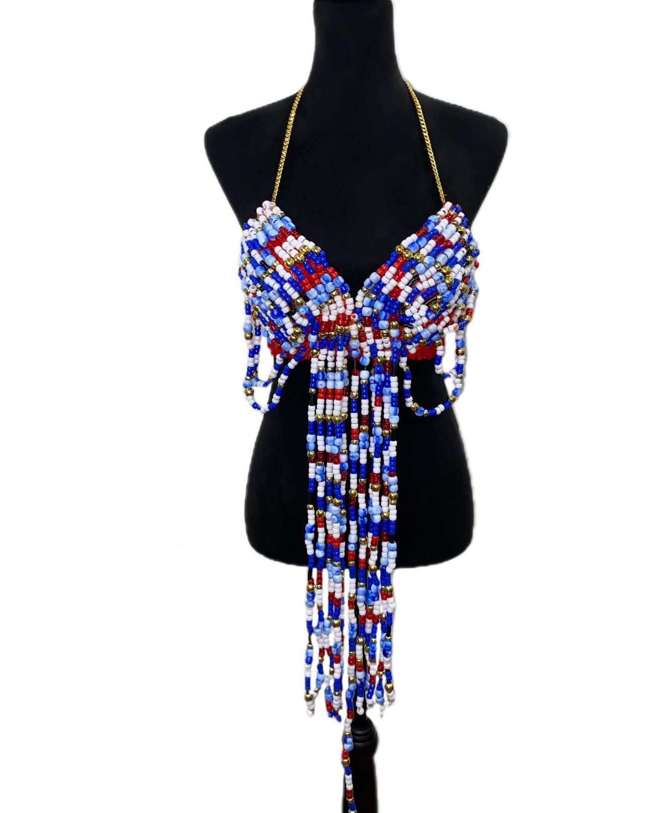 Custom Beaded Bra with Loops