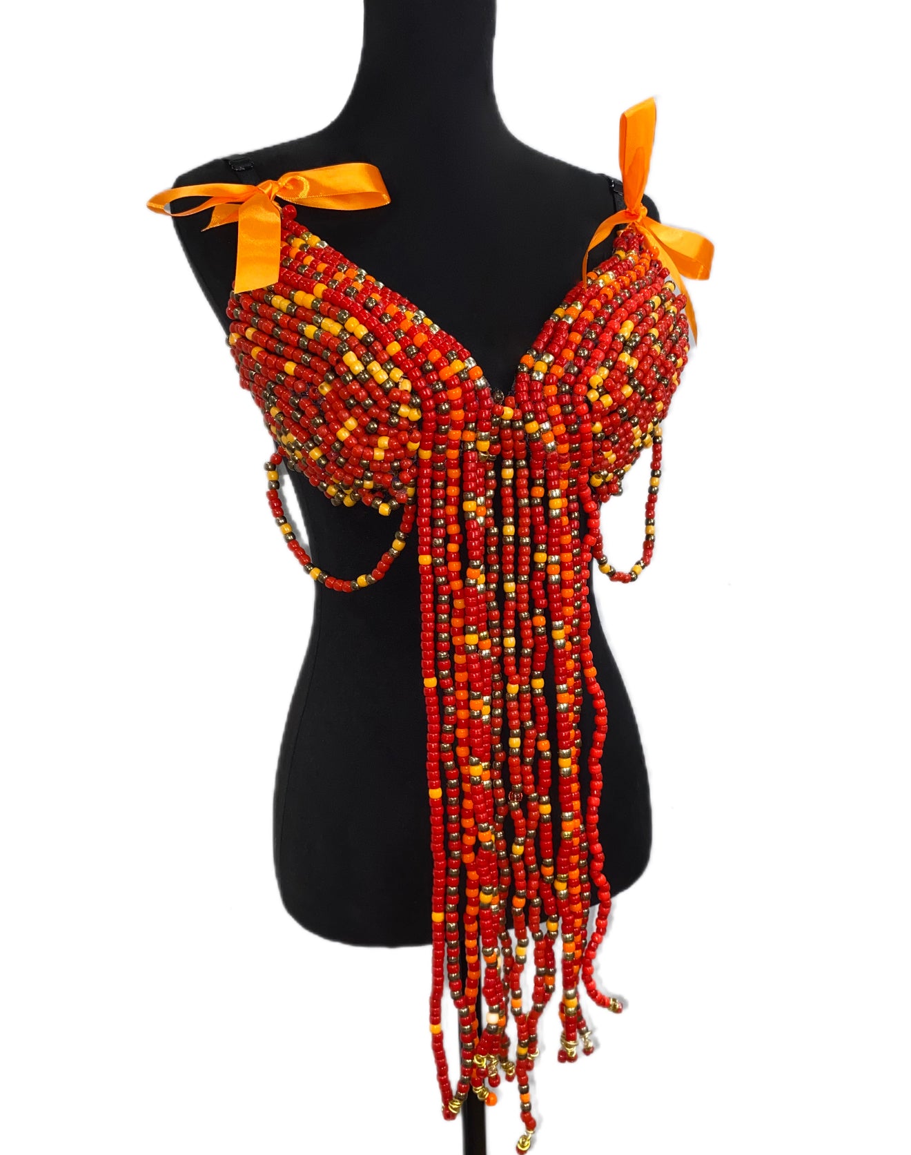 Custom Beaded Bra with Loops