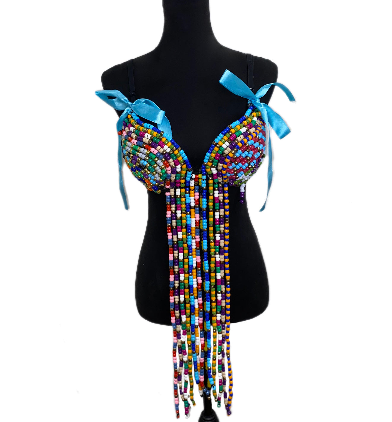 Custom Beaded Bra with Loops