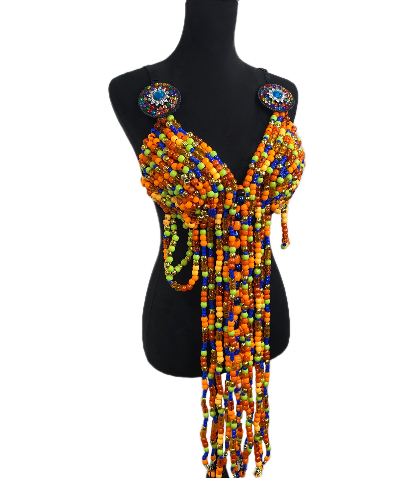 Custom Beaded Bra with Loops