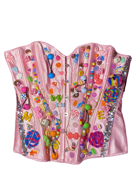 Pink Lush Corset & Panty image 0